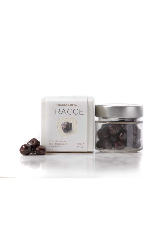 Bonci Mezzasoma Tracce Pepite Di Limone Candito Ricoperto Di Cioccolato Fondente 70% Gr. 100 Divine Golosità Toscane Bonci Mezzasoma Tracce Pepite Di Limone Candito Ricoperto Di Cioccolato Fondente 70% Gr. 100 Divine Golosità Toscane