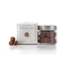 Bonci Mezzasoma Tracce Tartufi Al Pistacchio Ricoperti Di Cioccolato Fondente 70% Gr. 100 Divine Golosità Toscane