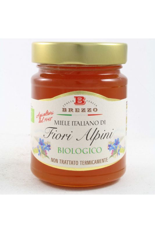 Brezzo Miele Italiano Biologico "Fiori Alpini" Gr. 350 - Divine Golosità Toscane Brezzo Miele Italiano Biologico "Fiori Alpini" Gr. 350 - Divine Golosità Toscane