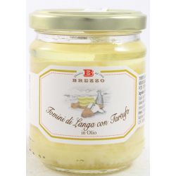 Brezzo Langa Tomini Cheese With Truffle In Sunflower Oil Gr. 180 - Divine Golosità Toscane