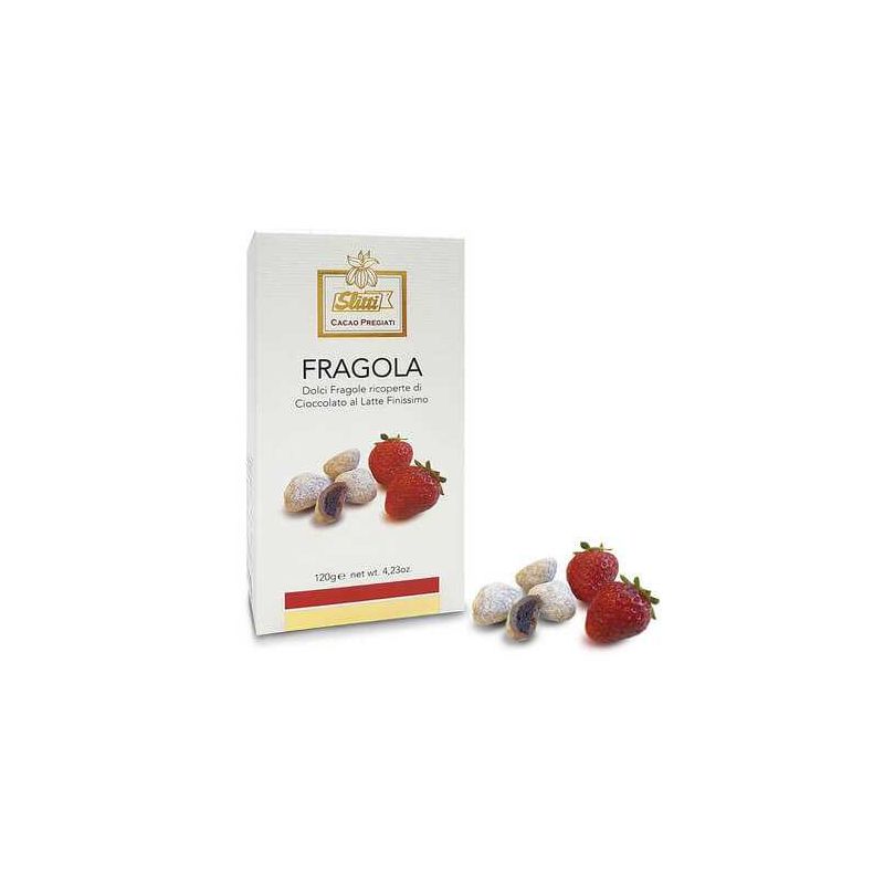 Slitti Sweet And Juicy Strawberries Coated With Milk Chocolate Gr. 120 Divine Golosità Toscane
