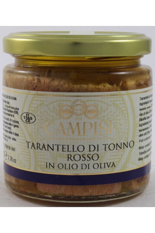 Campisi Tarantello Di Tonno Rosso In Olio D'Oliva Gr. 220 Divine Golosità Toscane