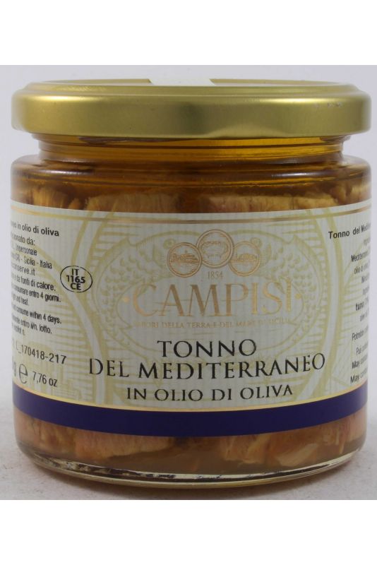 Campisi Mediterranean Tuna Fish In Olive Oil Gr. 220 Divine Golosità Toscane