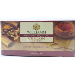 Williamm Ceylon Tè Nero Sri Lanka 25 Filtri - Divine Golosità Toscane