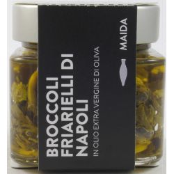 Maida Broccoli Friarielli Di Napoli In Olio Extra Vergine Di Oliva Gr. 190 Divine Golosità Toscane