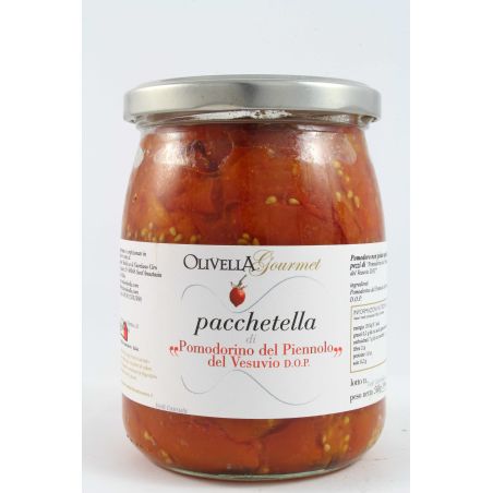 Olivella Gourmet "Pomodorino Del Piennolo Del Vesuvio D.O.P" Pacchetella Di Pomodoro Gr. 500