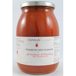 Olivella Gourmet "Pomodorino Intero In Passato Di Piennolo Del Vesuvio D.O.P" Intero In Passata Kg. 1,00 Divine Golosità Toscane