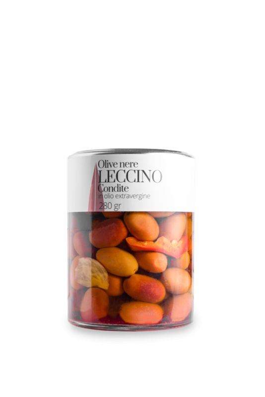 Officina Di Campagna Olive Nere Leccino Condite In Olio Extravergine Gr 280 Divine Golosità Toscane