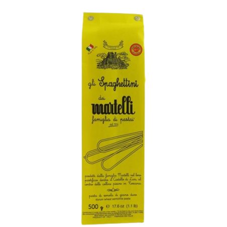 Pasta Martelli Durum Wheat Semolina Spaghettini Kg 1 Divine Golosità Toscane