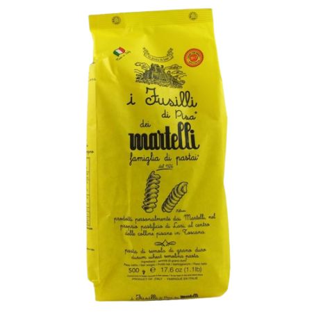 Pasta Martelli Durum Wheat Semolina Fusilli Of Pisa Gr. 500 Divine Golosità Toscane