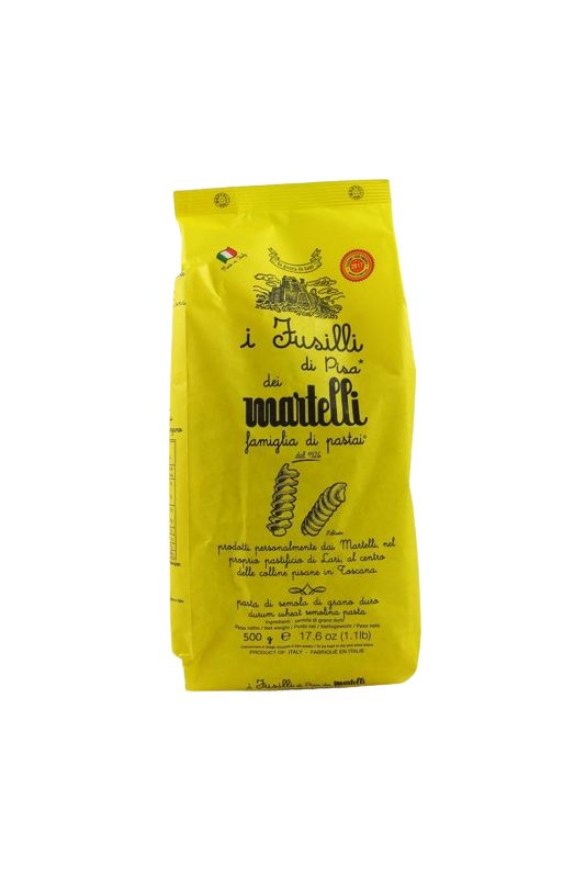 Pasta Martelli Durum Wheat Semolina Fusilli Of Pisa Gr. 500 Divine Golosità Toscane