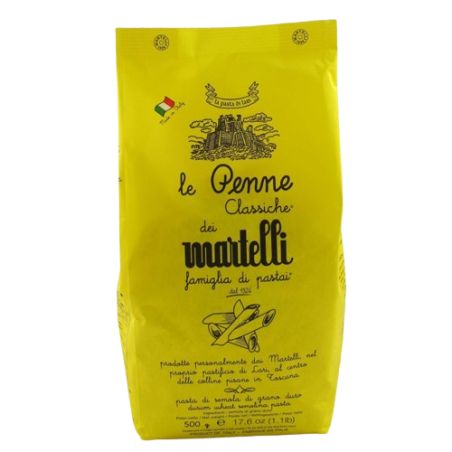 Pasta Martelli Durum Wheat Semolina Pasta Penne Gr. 500 Divine Golosità Toscane