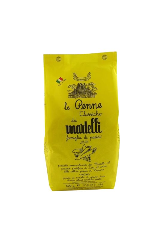 Pasta Martelli Durum Wheat Semolina Pasta Penne Gr. 500 Divine Golosità Toscane