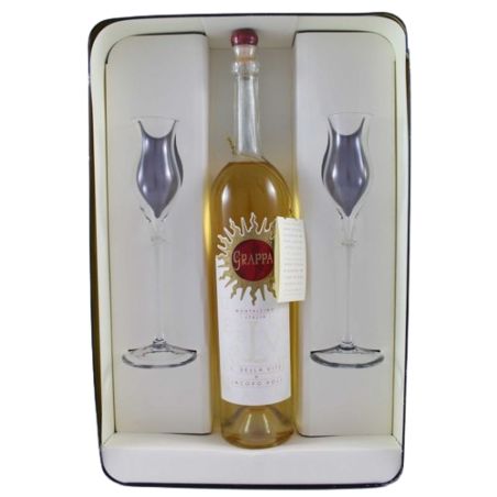 Frescobaldi Grappa Di Luce Invecchiata + 2 Calici Ml. 700 Divine Golosità Toscane