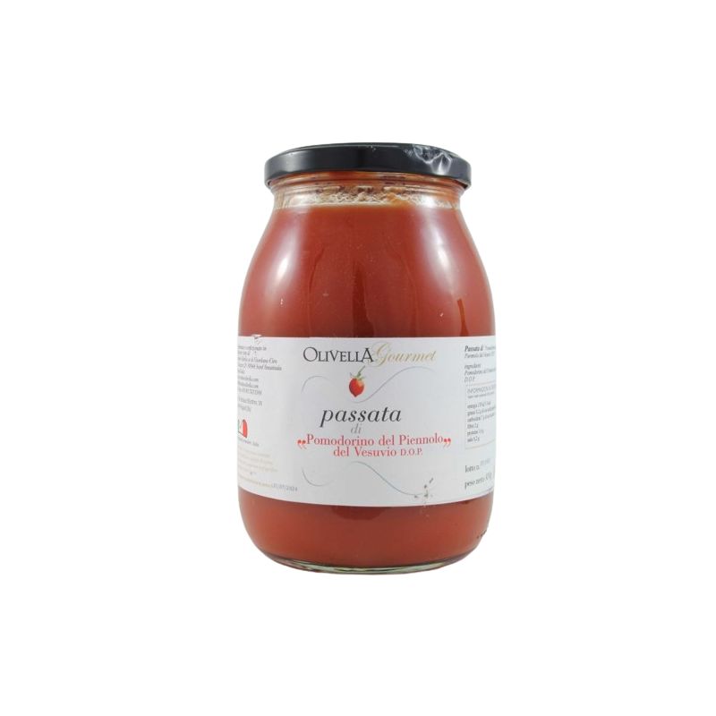 Olivella Gourmet Pomodorino Del Piennolo Del Vesuvio D.O.P Passata Kg. 1,00 Divine Golosità Toscane