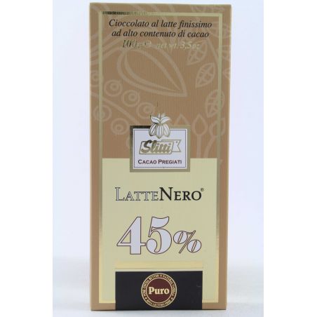 Slitti Cioccolato Al Latte Finissimo LatteNero 45% Gr. 100 Divine Golosità Toscane