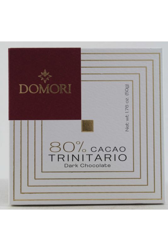 Domori Dark Chocolate 80% Trinitario Gr. 50 Divine Golosità Toscane Domori Dark Chocolate 80% Trinitario Gr. 50 Divine Golosità Toscane