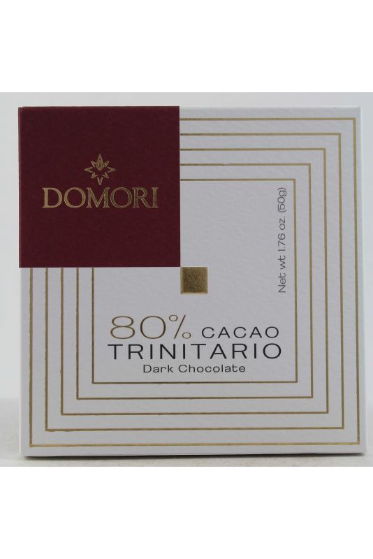 Domori Tavoletta Di Cioccolato 80% Cacao Trinitario Gr. 50 Divine Golosità Toscane
