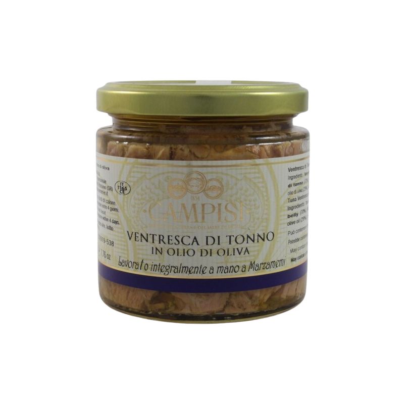 Campisi Ventresca Di Tonno In Olio D'Oliva Gr. 220 Divine Golosità Toscane