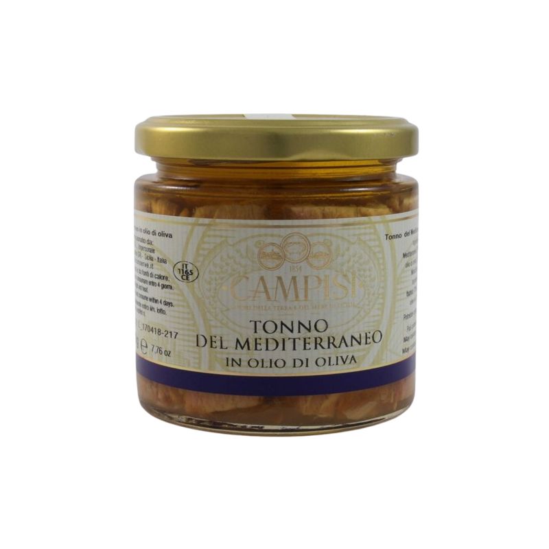 Campisi Tonno Del Mediterraneo In Olio D'Oliva Gr. 220 Divine Golosità Toscane