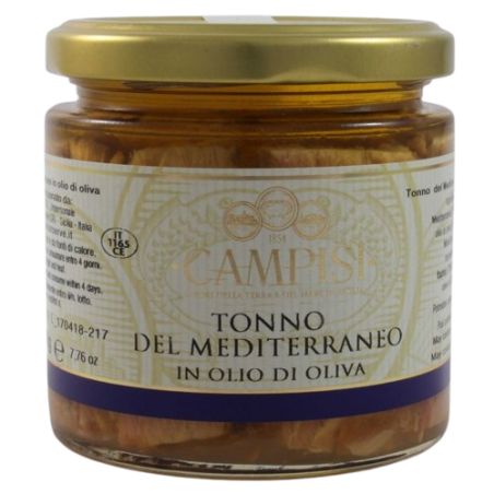 Campisi Tonno Del Mediterraneo In Olio D'Oliva Gr. 220 Divine Golosità Toscane