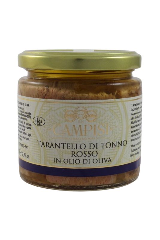 Campisi Bluefin Tuna Tarantello In Olive Oil Gr. 220 Divine Golosità Toscane Campisi Bluefin Tuna Tarantello In Olive Oil Gr. 220 Divine Golosità Toscane