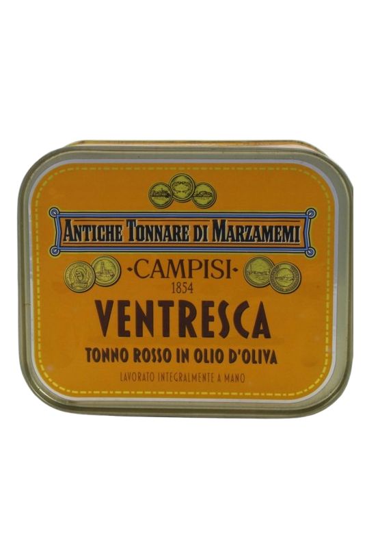 Campisi Bluefin Tuna Red Ventresca In Olive Gr. 340 Divine Golosità Toscane Campisi Bluefin Tuna Red Ventresca In Olive Gr. 340 Divine Golosità Toscane