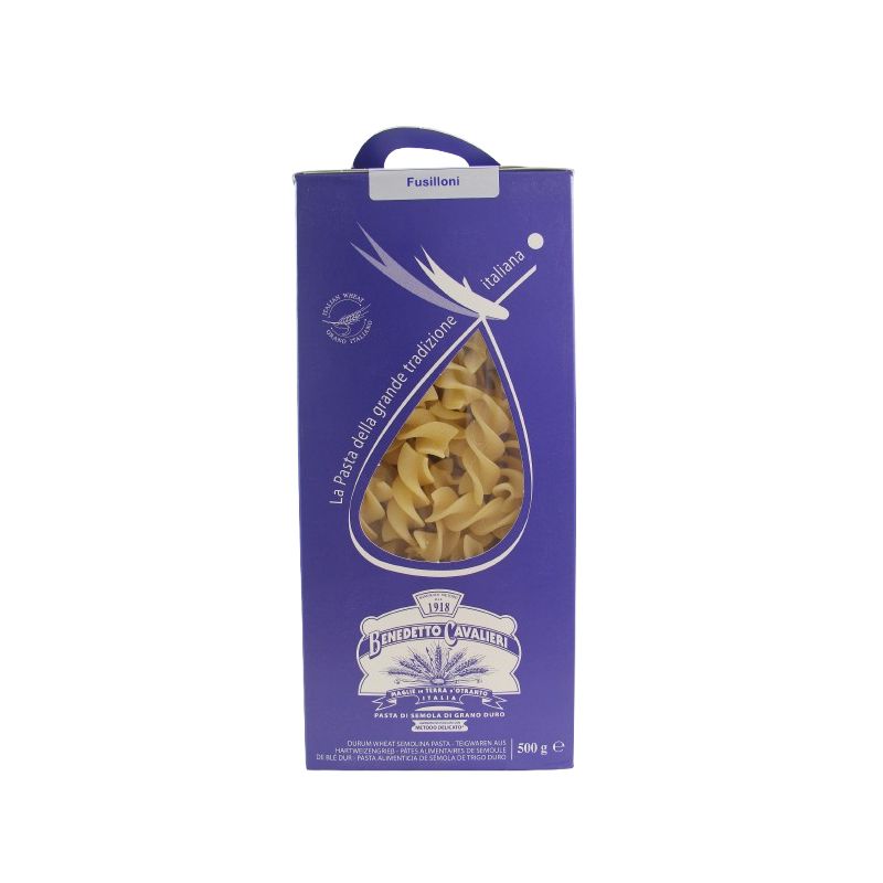 Benedetto Cavalieri Durum Wheat Semolina Fusilloni Gr. 500 Divine Golosità Toscane