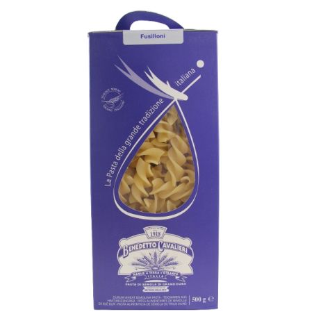 Benedetto Cavalieri Durum Wheat Semolina Fusilloni Gr. 500 Divine Golosità Toscane