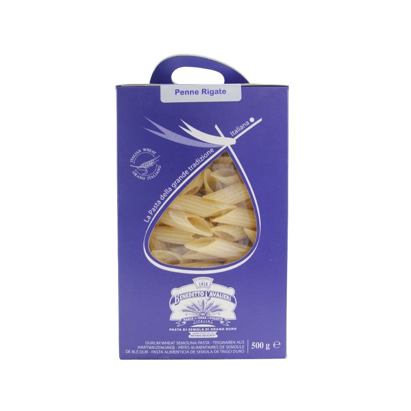 Benedetto Cavalieri Durum Wheat Semolina Penne Rigate Gr. 500 Divine Golosità Toscane