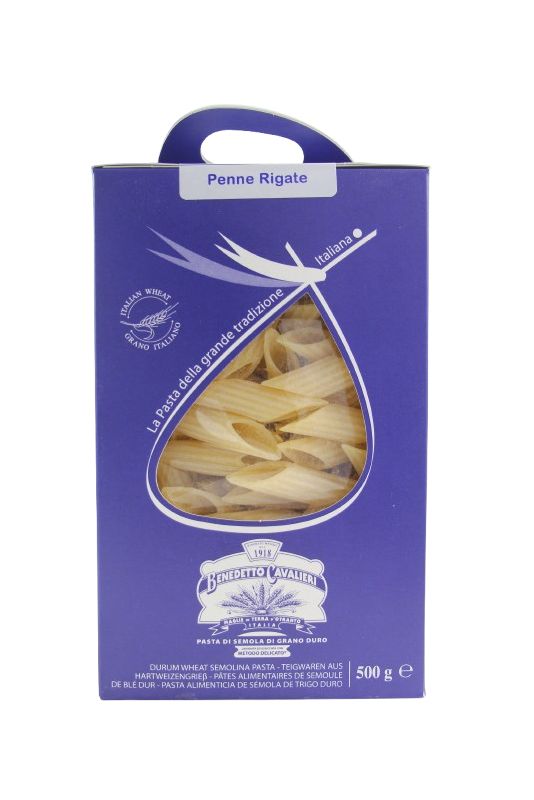 Benedetto Cavalieri Durum Wheat Semolina Penne Rigate Gr. 500 Divine Golosità Toscane