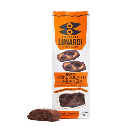 Lunardi Cantucci Cioccolato E Arancio Gr. 200 Divine Golosità Toscane