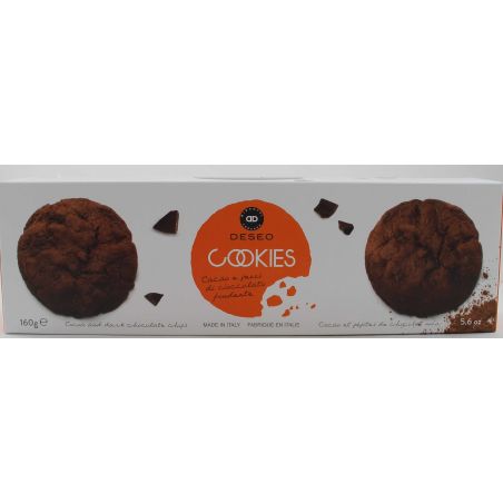 Deseo Biscotti Al Burro Con Cacao E Pezzi Di Cioccolato Fondente Gr. 160 Divine Golosità Toscane