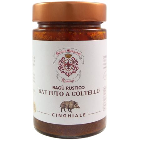 Divine Golosità Toscane Sugo Di Cinghiale Battuto A Coltello Gr. 190 Divine Golosità Toscane