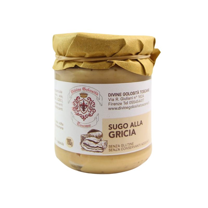 Divine Golosità Toscane Sugo Alla Gricia Gr. 180 Divine Golosità Toscane