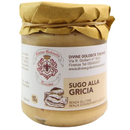 Divine Golosità Toscane Sugo Alla Gricia Gr. 180 Divine Golosità Toscane