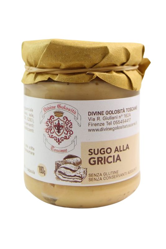 Divine Golosità Toscane Sugo Alla Gricia Gr. 180 Divine Golosità Toscane