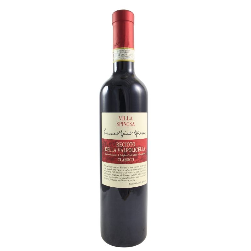 Villa Spinosa Recioto Della Valpolicella Francesca Finato Spinosa 2021 Ml. 500 Divine Golosità Toscane