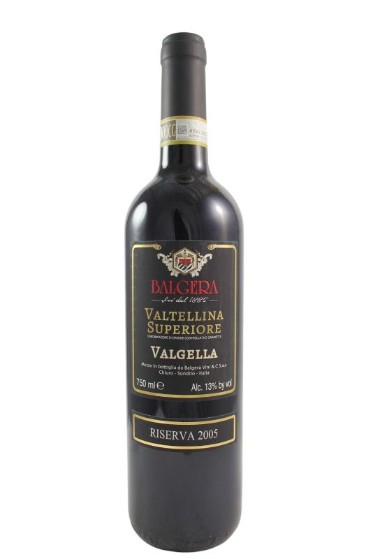 Balgera Valtellina Superiore Valgella Riserva 2005 Ml. 750 Divine Golosità Toscane