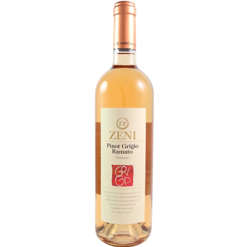 Zeni Pinot Grigio Ramato Fontane 2023 Ml. 750 Divine Golosità Toscane