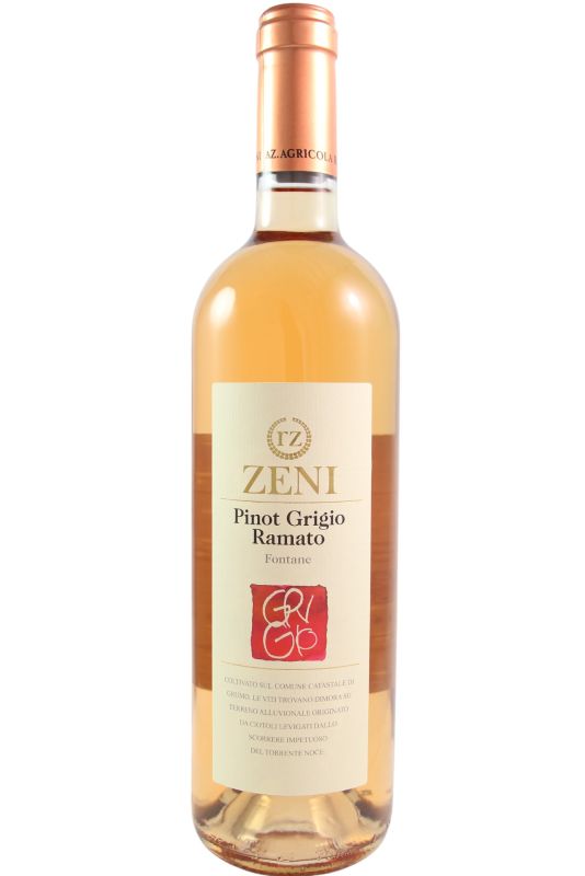 Zeni Pinot Grigio Ramato Fontane 2023 Ml. 750 Divine Golosità Toscane