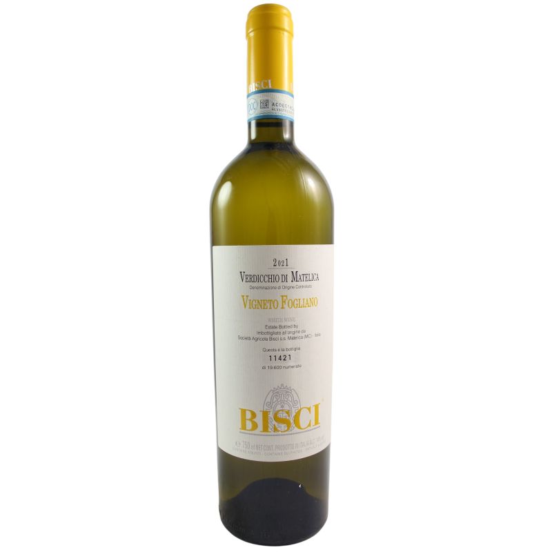 Bisci Verdicchio Di Matelica Fogliano 2021 Ml. 750 Divine Golosità Toscane