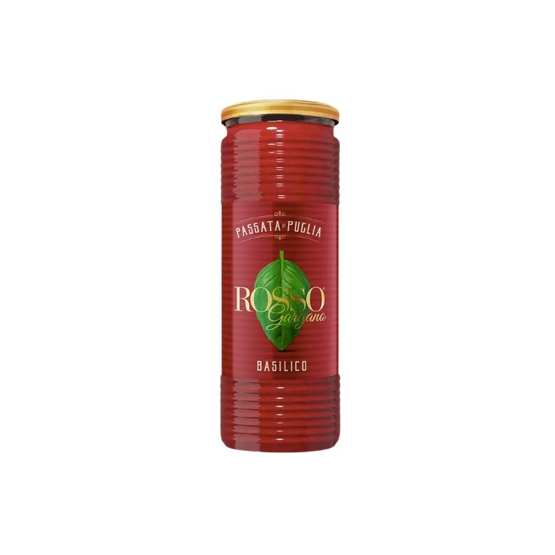 Rosso Gargano Passata Di Puglia Al Basilico Gr. 690 Divine Golosità Toscane