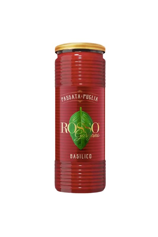 Rosso Gargano Passata Di Puglia Al Basilico Gr. 690 Divine Golosità Toscane