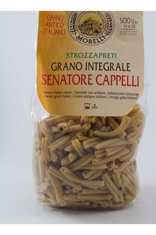 Pasta Of Whole Wheat Flour Senatore Cappelli Strozzapreti Gr. 500 Divine Golosità Toscane