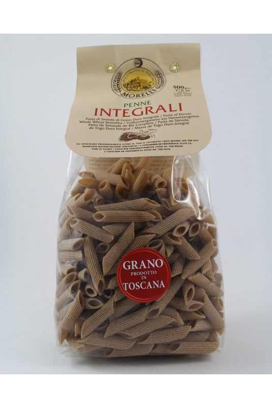 Antico Pastificio Morelli Pasta Of Durum Whole Wheat Semolina Penne Gr. 500 Divine Golosità Toscane