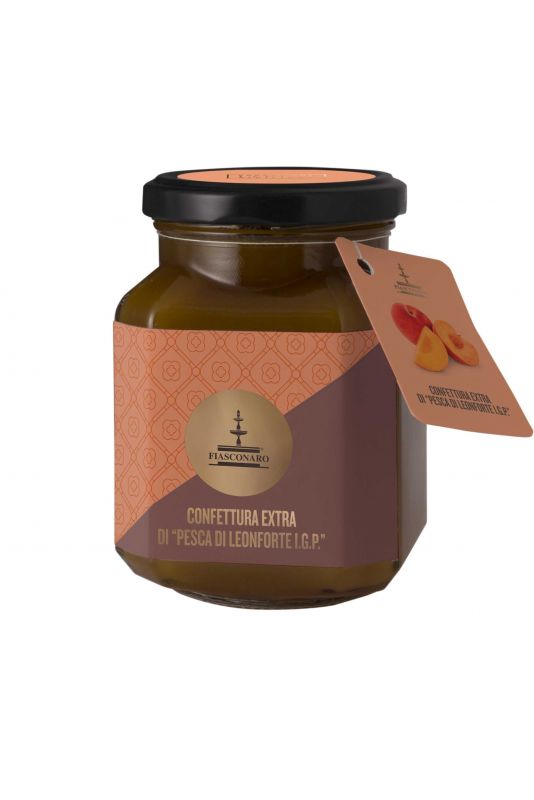 Fiasconaro Extra Jam Pesca Di Leonforte P.G.I. Peaches Gr. 360 Divine Golosità Toscane