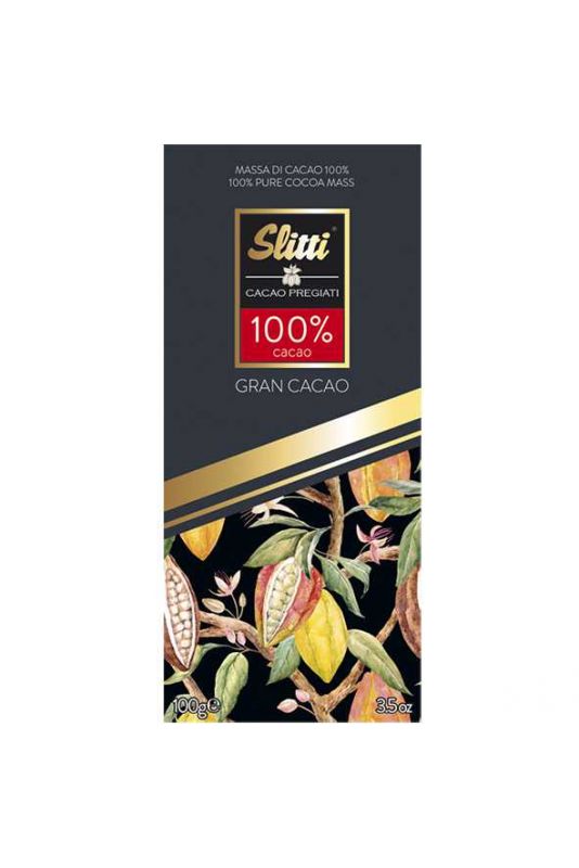 Slitti Tavoletta Gran Cacao 100% Gr. 100 Divine Golosità Toscane Slitti Tavoletta Gran Cacao 100% Gr. 100 Divine Golosità Toscane