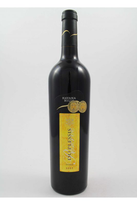 Havana Hills - Shiraz Reserve Plessis 2003 Ml. 750 Divine Golosità Toscane