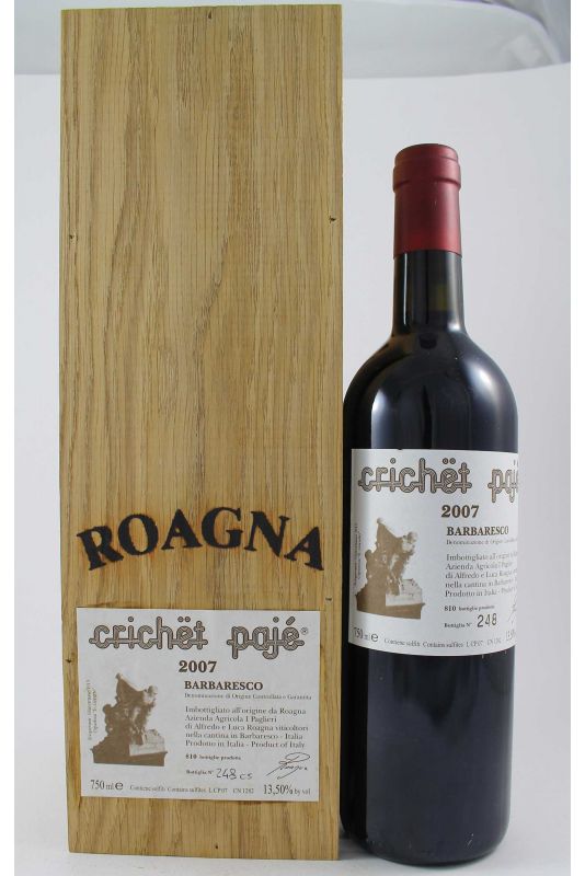 Roagna - Barbaresco Crichet Paje 2007 Ml. 750 Divine Golosità Toscane Roagna - Barbaresco Crichet Paje 2007 Ml. 750 Divine Golosità Toscane